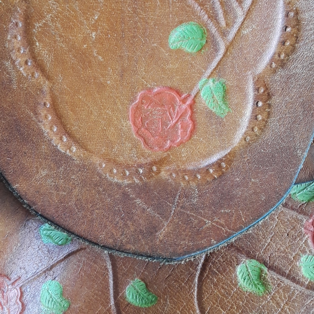 Vintage leather satchel - Picture 6 of 9